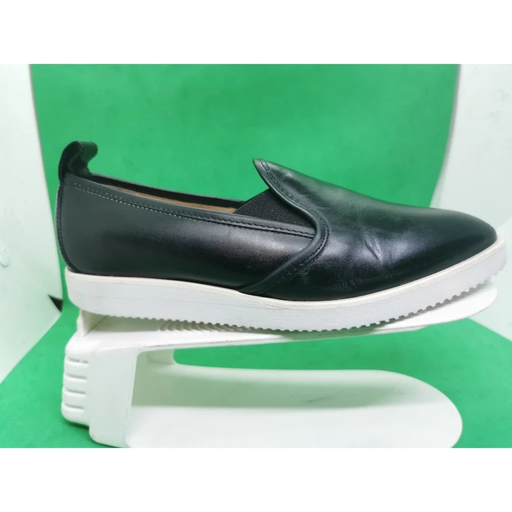 Everlane Women's Black Leather Slip On Platform Casual Size 7.5 Comfort Shoes